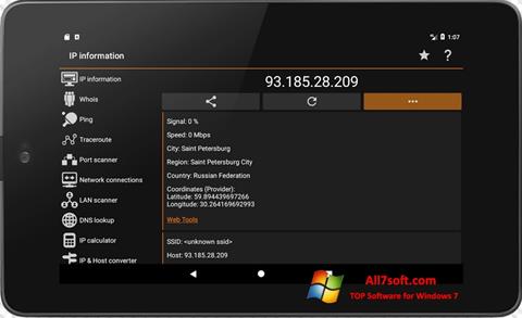 Capture d'écran IP Tools pour Windows 7