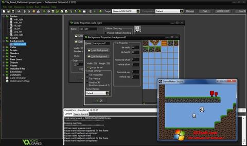 Capture d'écran GameMaker: Studio pour Windows 7
