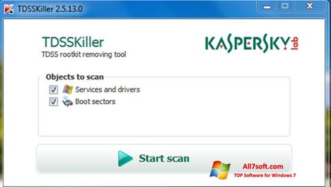 Capture d'écran Kaspersky TDSSKiller pour Windows 7