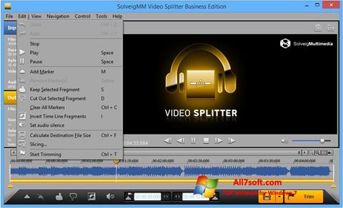 Capture d'écran SolveigMM Video Splitter pour Windows 7