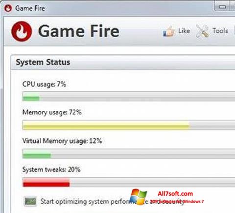 Capture d'écran Game Fire pour Windows 7