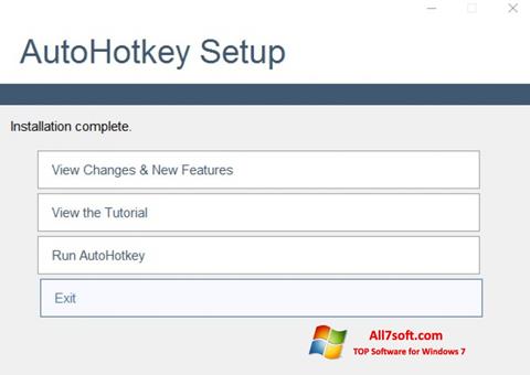 Capture d'écran AutoHotkey pour Windows 7