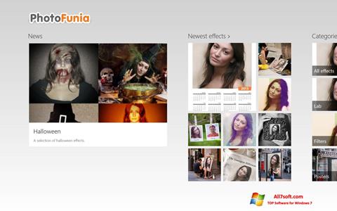 Capture d'écran PhotoFunia pour Windows 7
