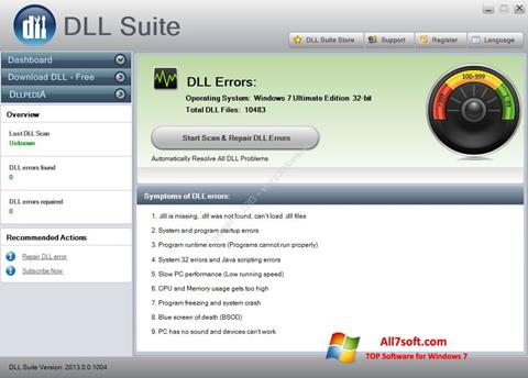 Capture d'écran DLL Suite pour Windows 7