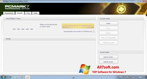 Capture d'écran PCMark pour Windows 7