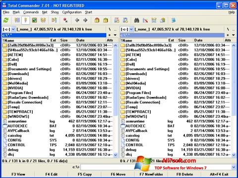 Capture d'écran Total Commander pour Windows 7