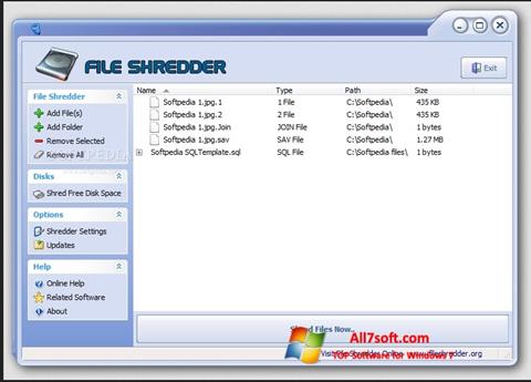 Capture d'écran File Shredder pour Windows 7