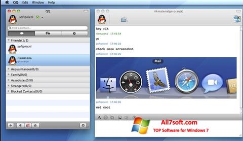 Capture d'écran QQ International pour Windows 7