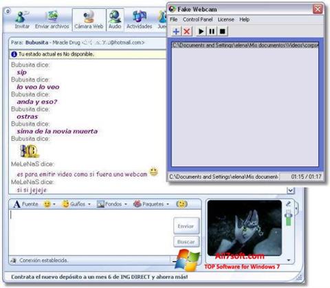 Capture d'écran Fake Webcam pour Windows 7