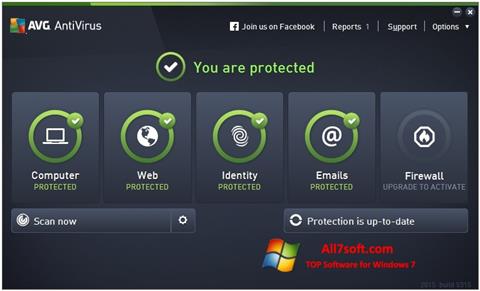 Capture d'écran AVG AntiVirus Pro pour Windows 7