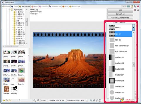 Capture d'écran PhotoScape pour Windows 7